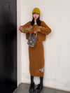 YANYAN KNITS Alpaca Knitted Sweater/Pencil Skirt YYK-YYW24-1941-HUANG Top